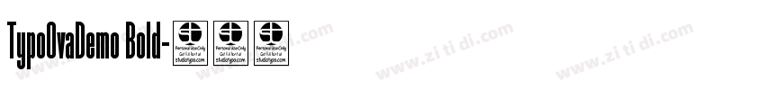 TypoOvaDemo Bold字体转换